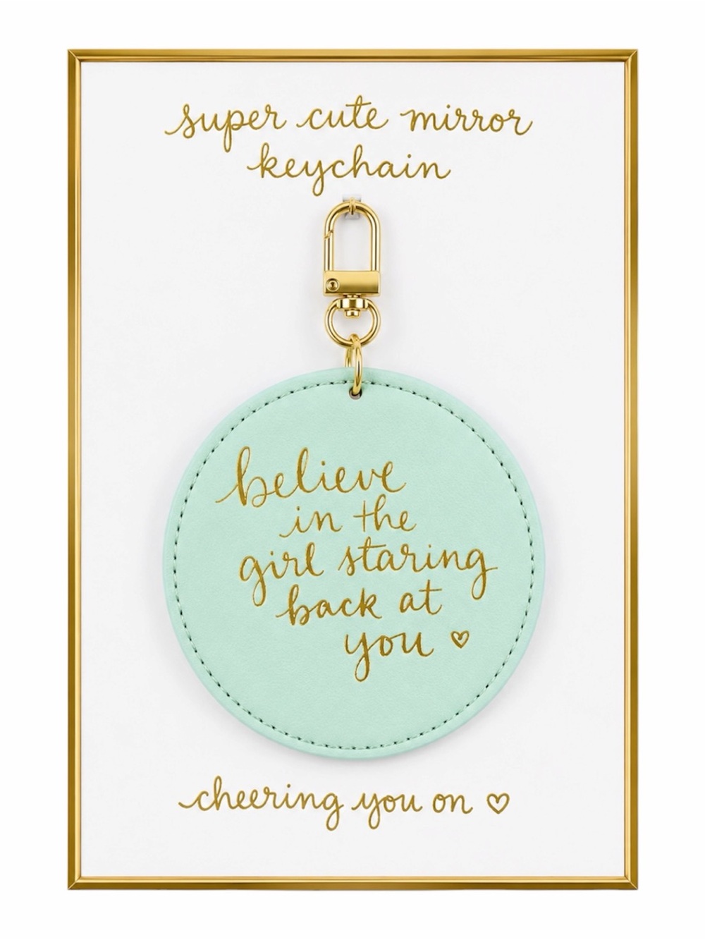 DAYNA LEE COLLECTION MINT MIRROR KEYCHAIN - BNWT